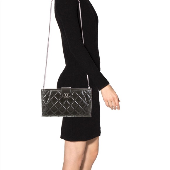 Chanel Envelope Clutch Black Calfskin - Picture 8 of 8